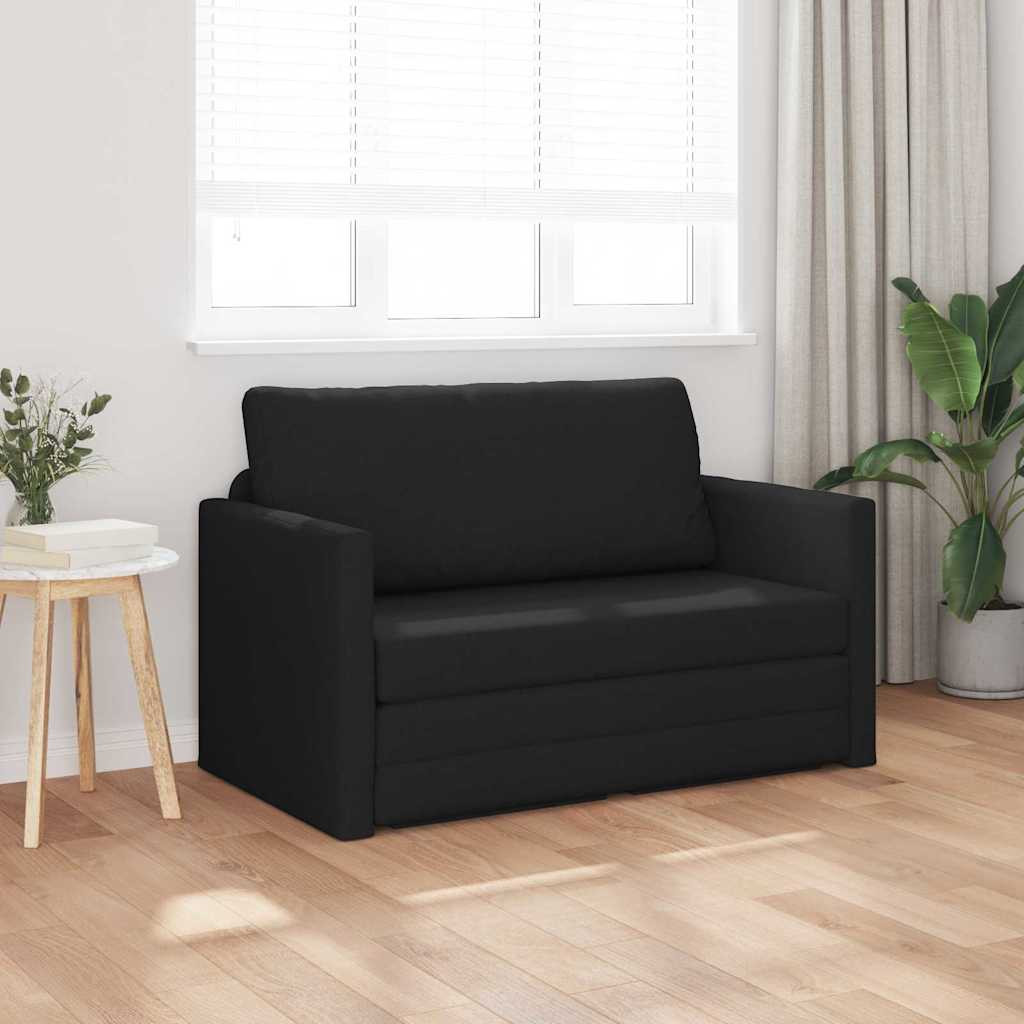 Kanapéágy 110cm Fekete szövet