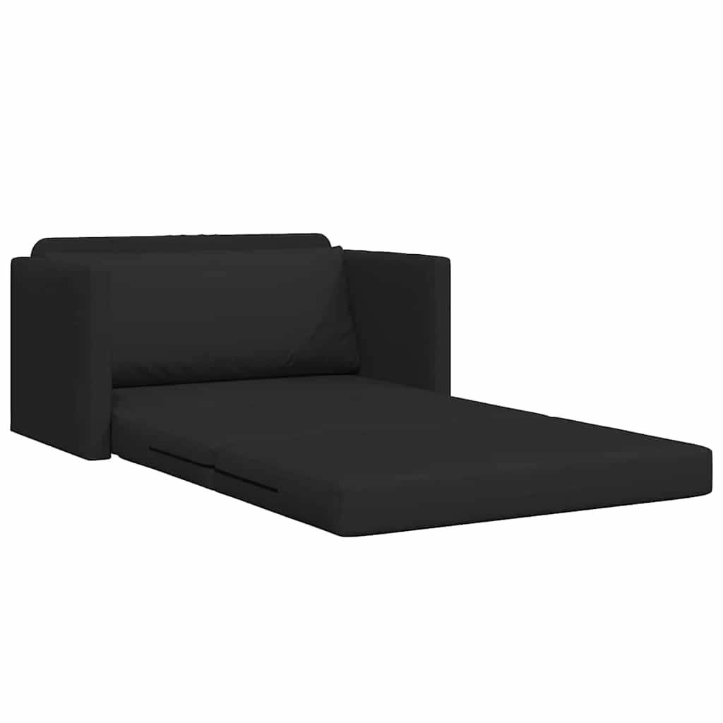 Kanapéágy 110cm Fekete szövet