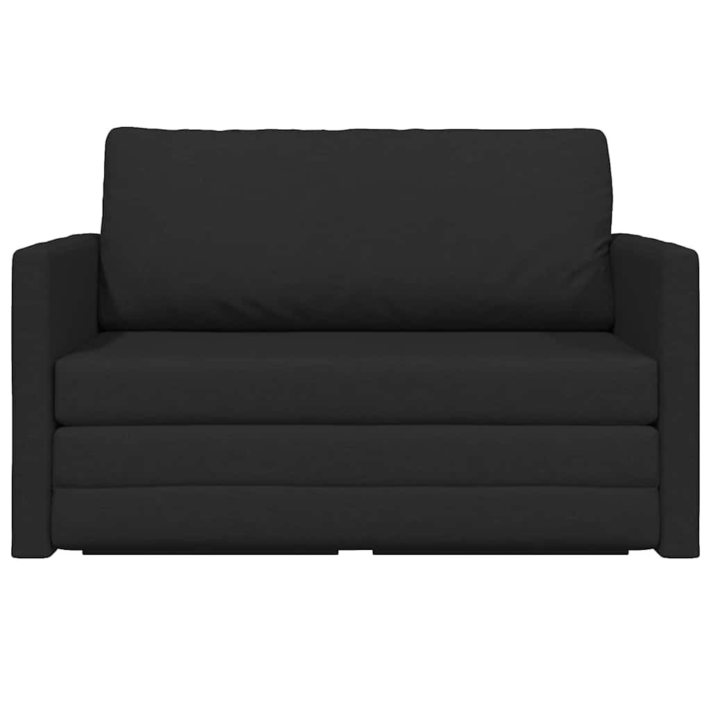 Kanapéágy 110cm Fekete szövet
