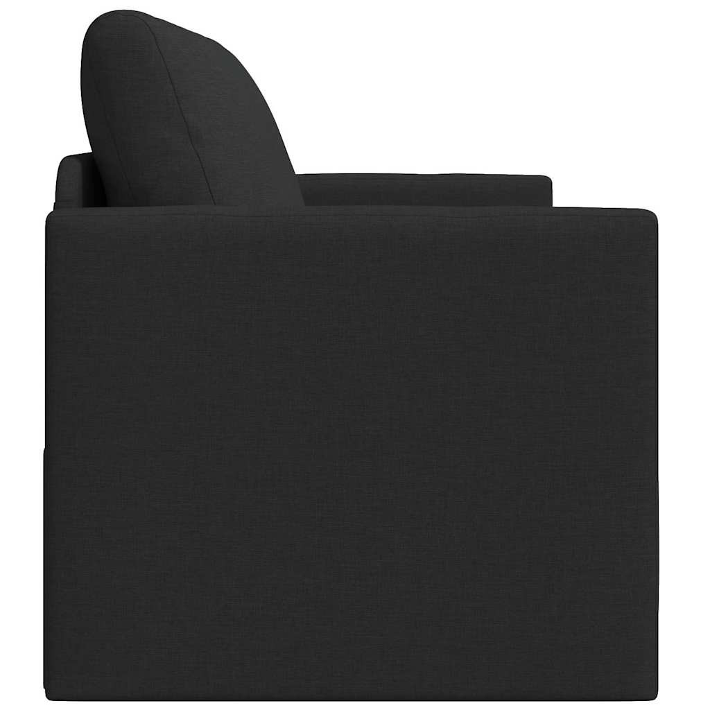 Kanapéágy 110cm Fekete szövet