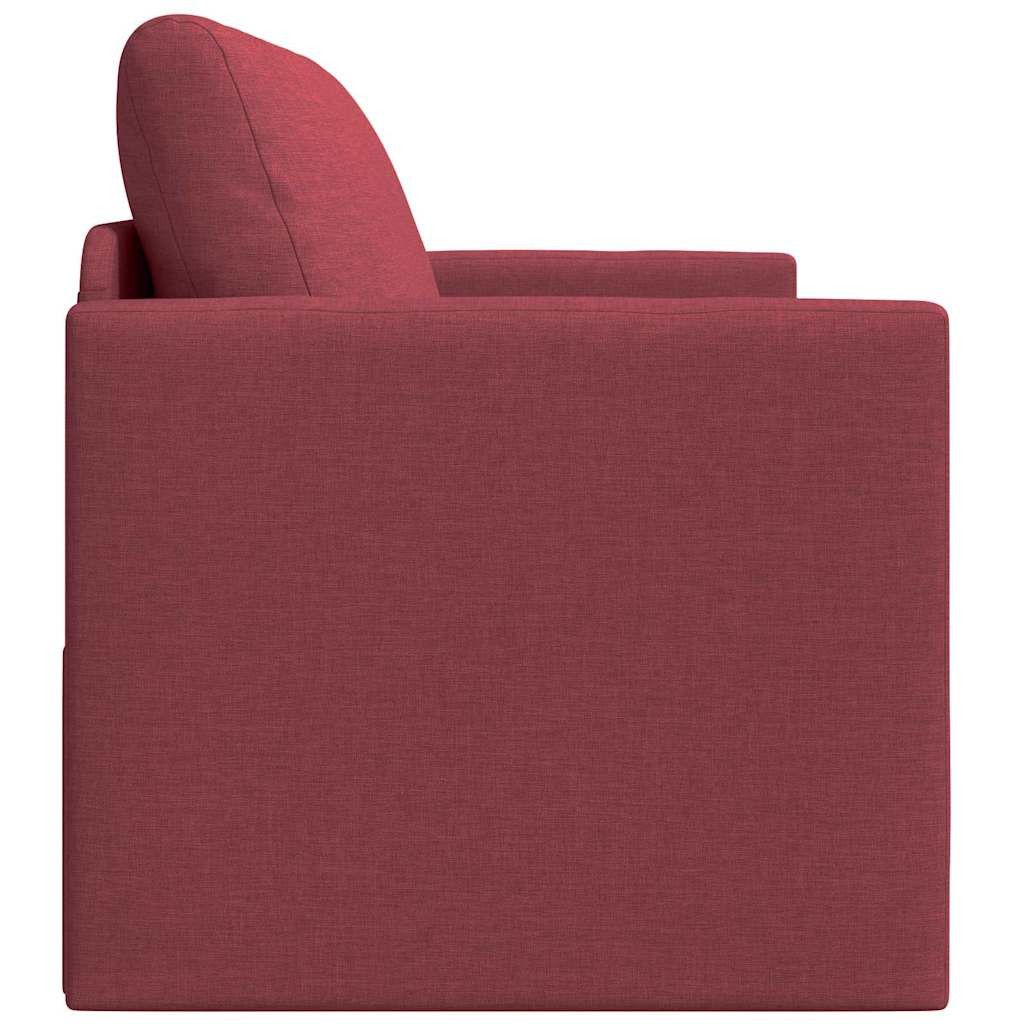 vidaXL Kanapéágy 110cm Bordó szövet