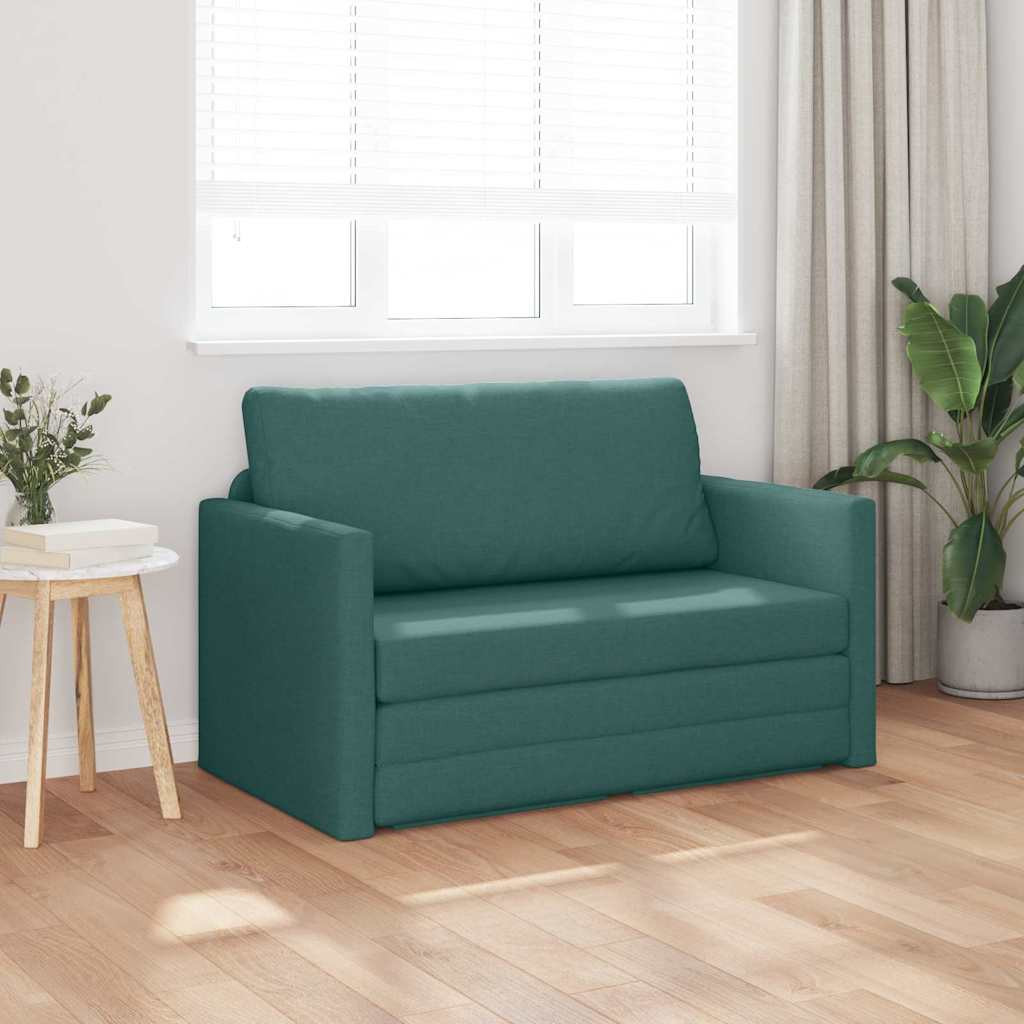 vidaXL Kanapéágy 110cm Sötétzöld szövet vidaXL Kanapéágy 110cm Sötétzöld szövet
