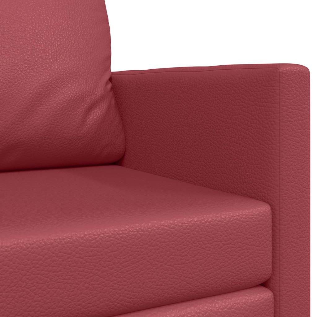 vidaXL Kanapéágy 110cm Bordó Mübőr