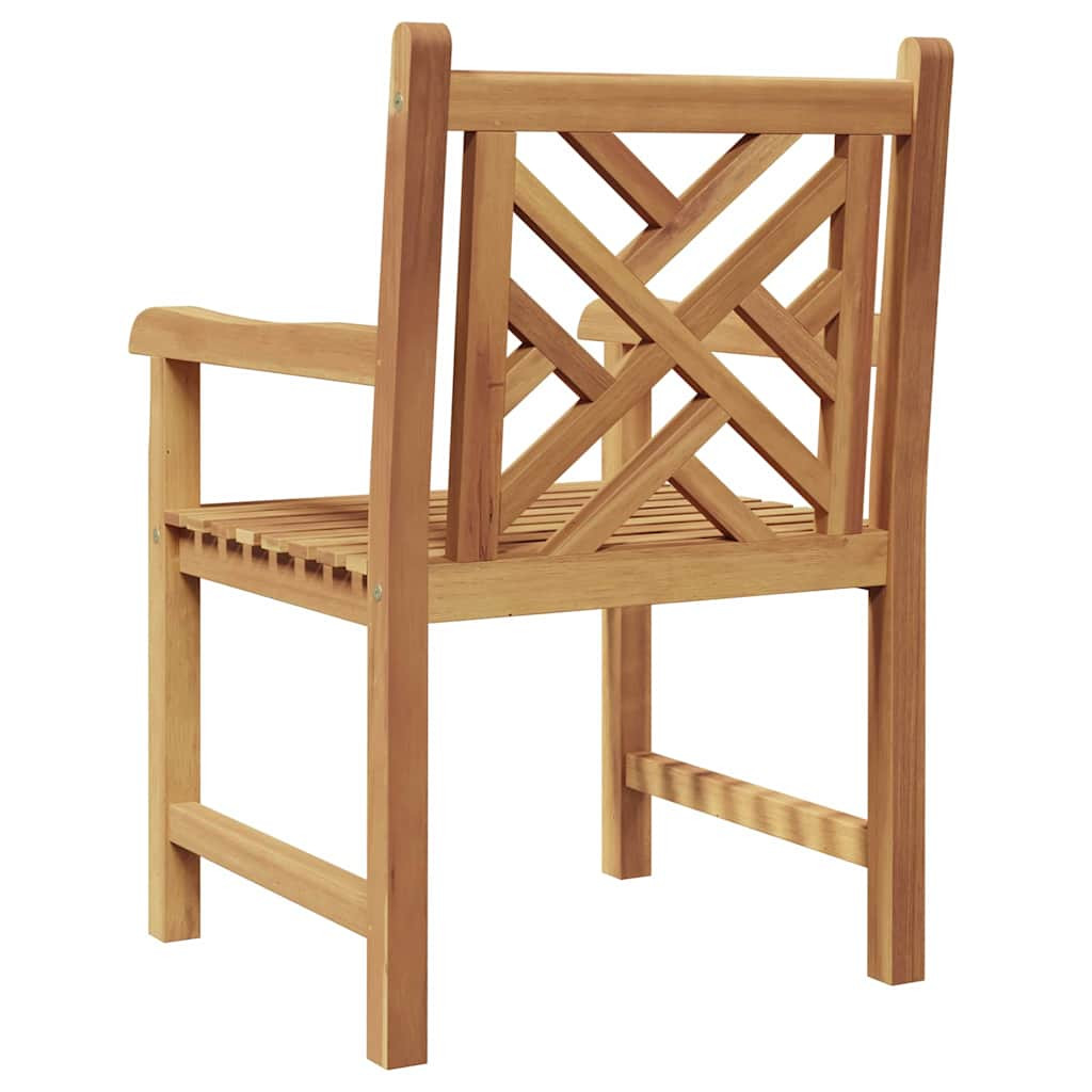 Kerti székek 2 pcs Barna 58 x 60 x 90 cm Tömör tíkfa