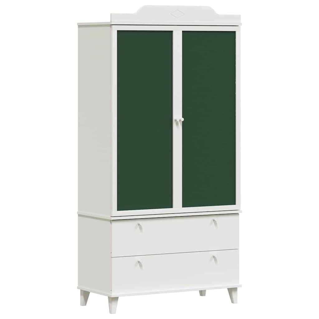 Krétával Írt Dresser ROROS Fehér 90 x 45 x 180 cm Faanyag