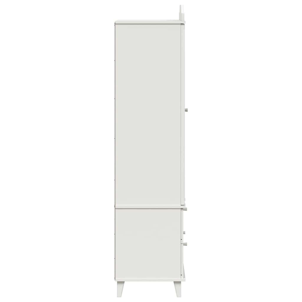 Krétával Írt Dresser ROROS Fehér 90 x 45 x 180 cm Faanyag