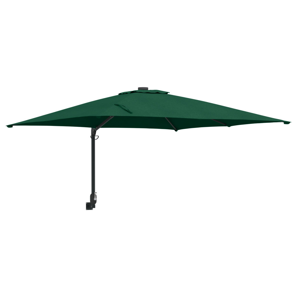 Teraszernyő Zöld Poliészter 300 cm x 300 cm Összecsukható