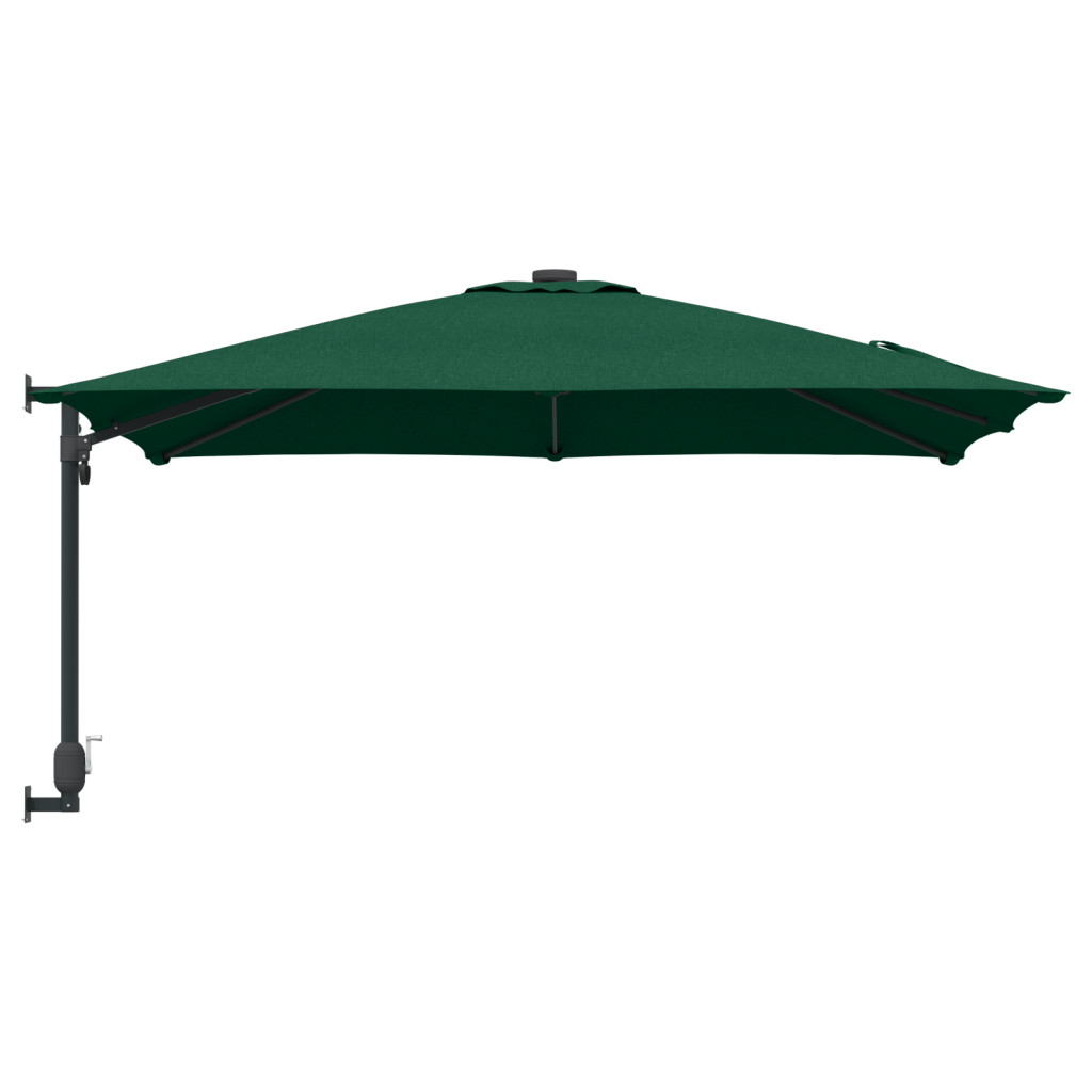 Teraszernyő Zöld Poliészter 300 cm x 300 cm Összecsukható