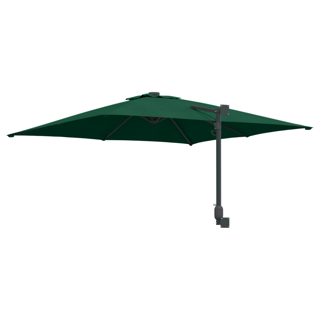 Teraszernyő Zöld Poliészter 300 cm x 300 cm Összecsukható