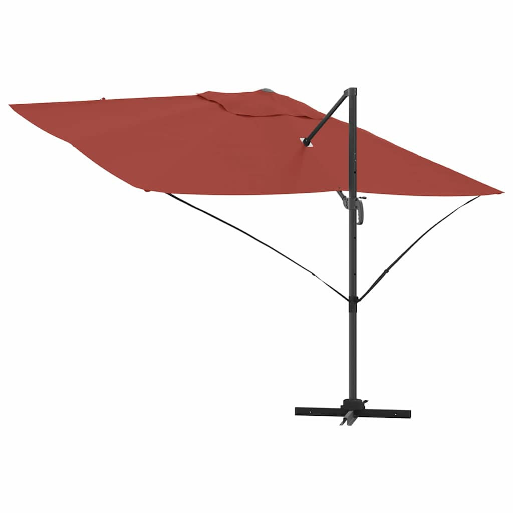Napernyő Terrakotta 351 x 250 x 260 cm Pamut és Alumínium