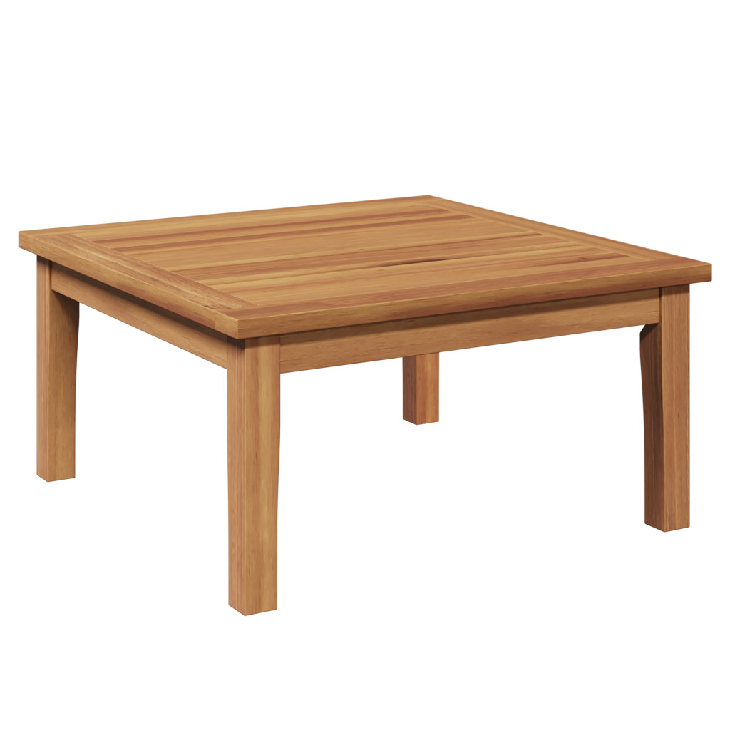 Kerti Asztal 60x60x30 cm Tömbfa Teak