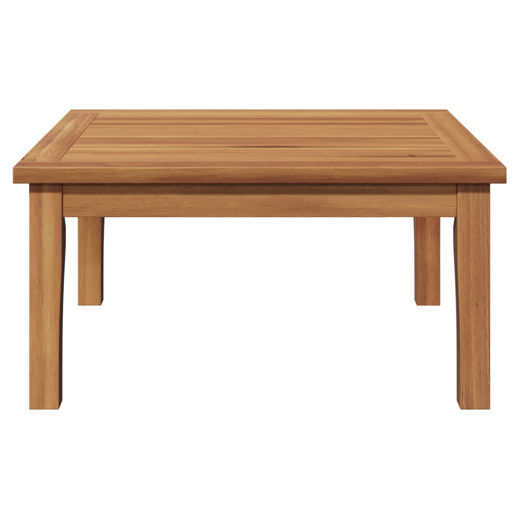 Kerti Asztal 60x60x30 cm Tömbfa Teak