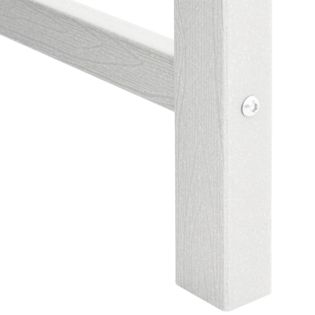 kerti pad fehér 120 cm HDPE