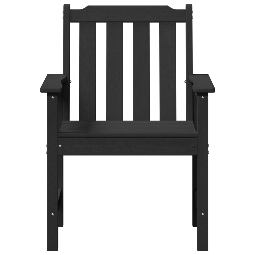 Kerti Étkezőszék 2 db Fekete HDPE Kerti Étkezőszék 2 db Fekete HDPE