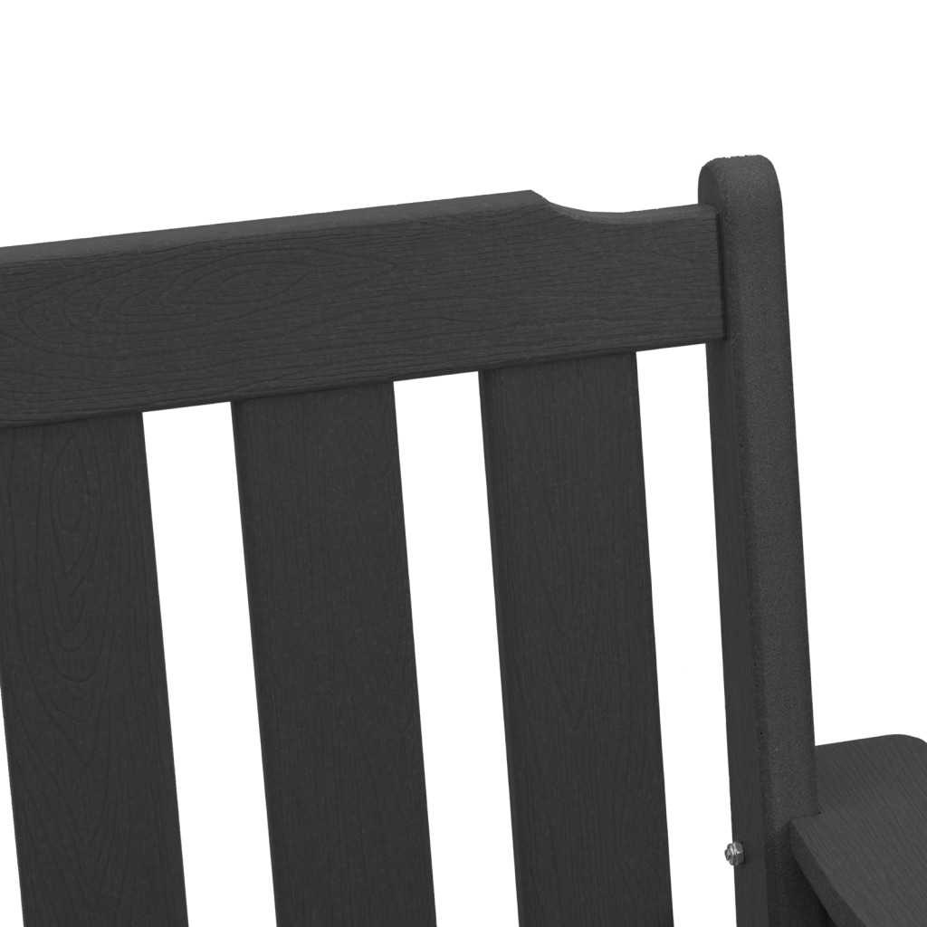 Kerti Étkezőszék 2 db Fekete HDPE Kerti Étkezőszék 2 db Fekete HDPE