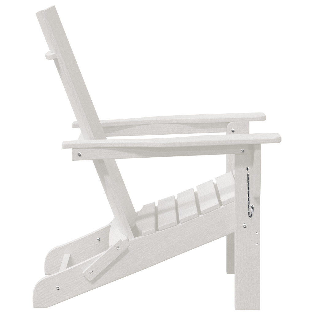 összecsukható Adirondack szék Fehér 74.5x80.5x90 cm HDPE