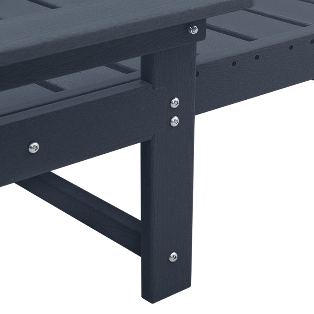 Napozóágy Tengerészkék 53x162x98.5 cm HDPE