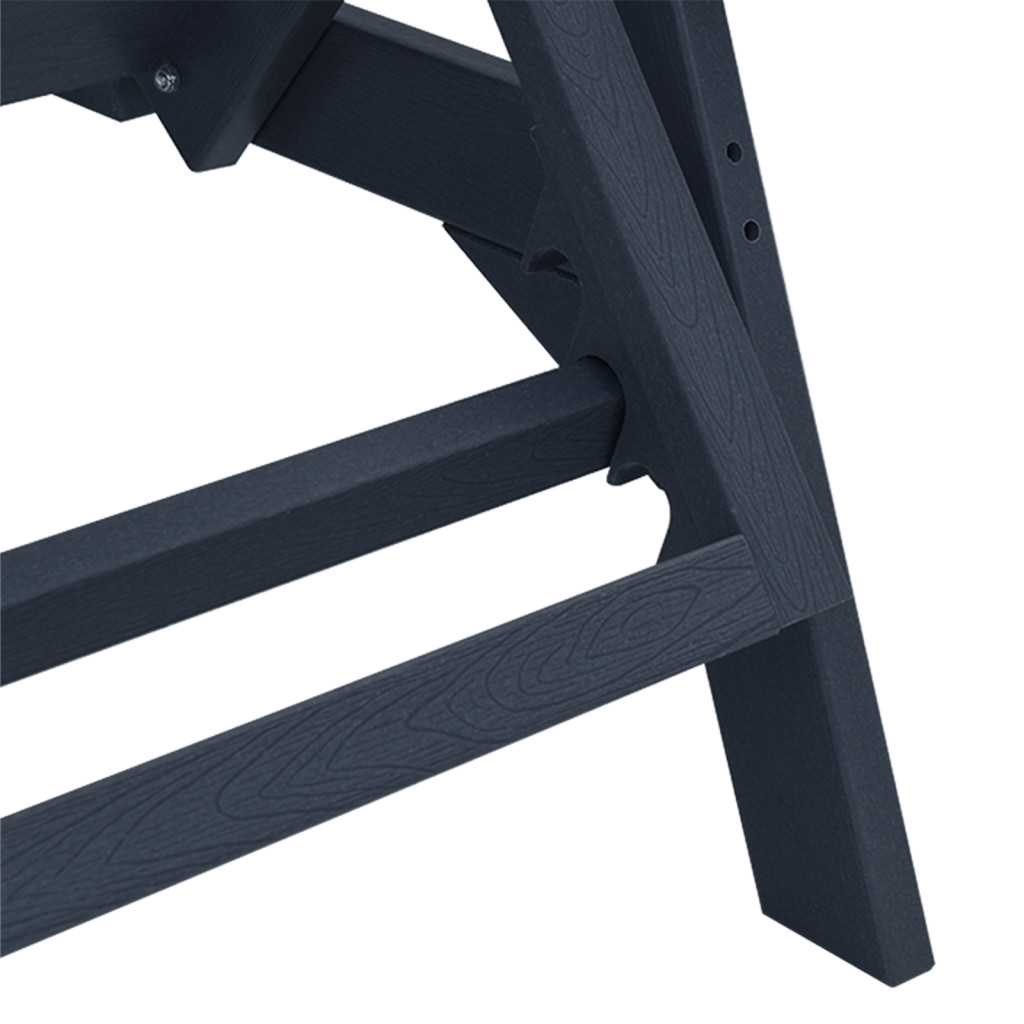 Napozóágy Tengerészkék 53x162x98.5 cm HDPE