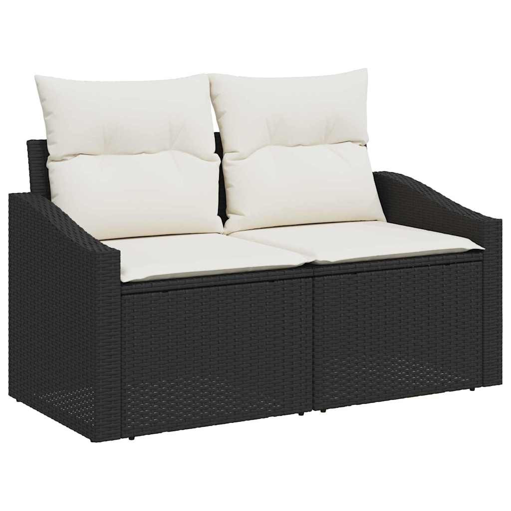 Kerti kanapé párnával tárolóval 123 x 62 x 69 cm polirattan