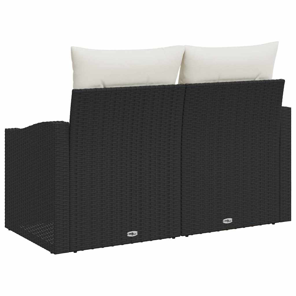 Kerti kanapé párnával tárolóval 123 x 62 x 69 cm polirattan
