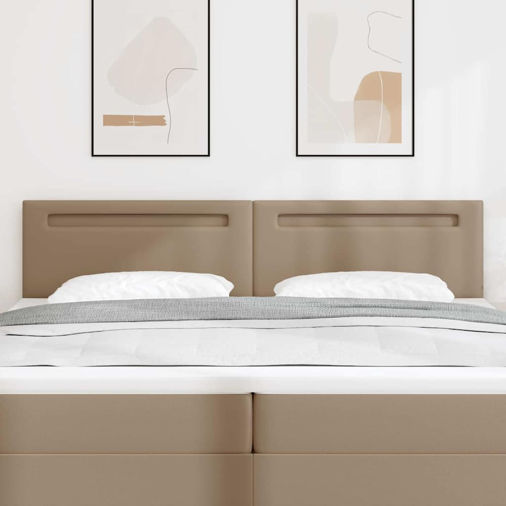 Fejtámla LED -es lámpákkal fejtámlával Cappuccino 200 cm PVC