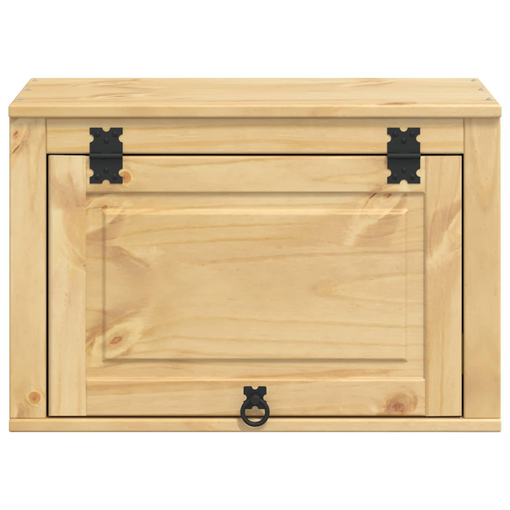 Cabinet tárolóval ajtóval Méz 60 x 32 x 40 cm Tömör fenyőfa