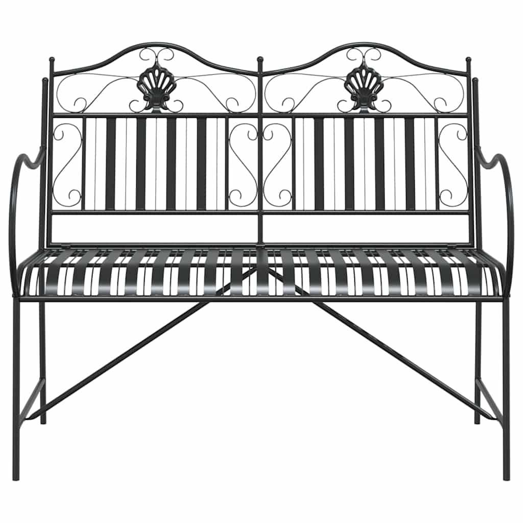 Kerti pad Fekete 103,5 x 59 x 89 cm Acél
