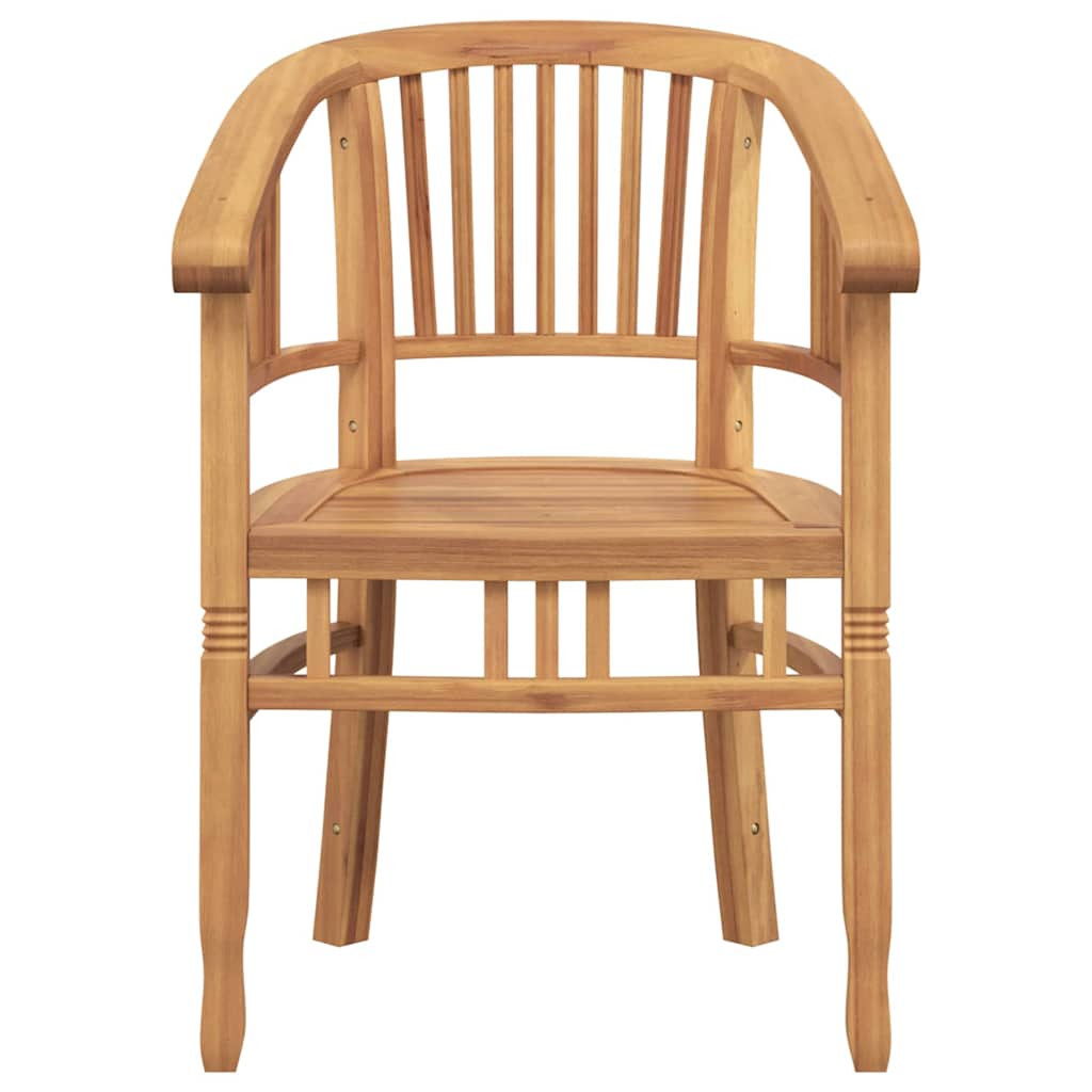 Kerti székek 2 pcs Barna 63 x 58 x 89 cm Tömör tíkfa