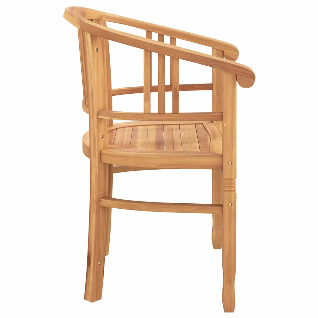 Kerti székek 2 pcs Barna 63 x 58 x 89 cm Tömör tíkfa