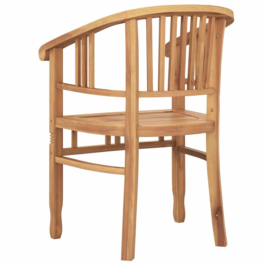 Kerti székek 2 pcs Barna 63 x 58 x 89 cm Tömör tíkfa