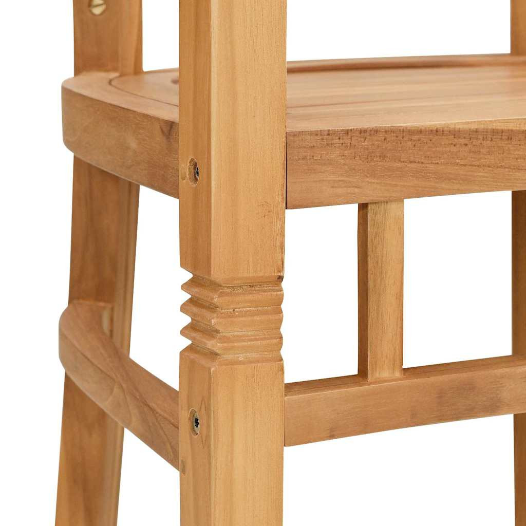 Kerti székek 2 pcs Barna 63 x 58 x 89 cm Tömör tíkfa