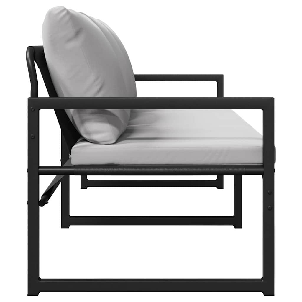 Kerti pad Fekete 180 x 72.5 x 71 cm Acél