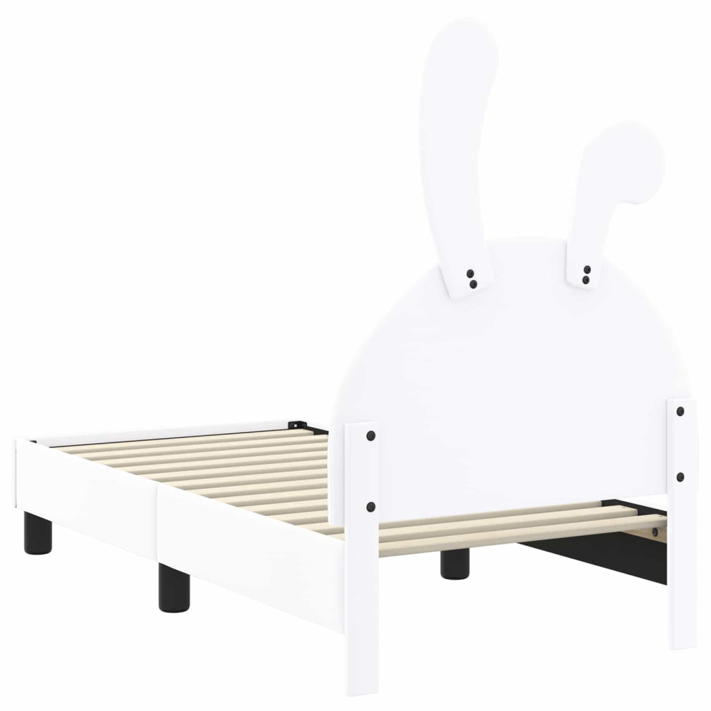 Gyerekágy keret fejtámlával fejtámlával Fehér 70 x 140 cm PU