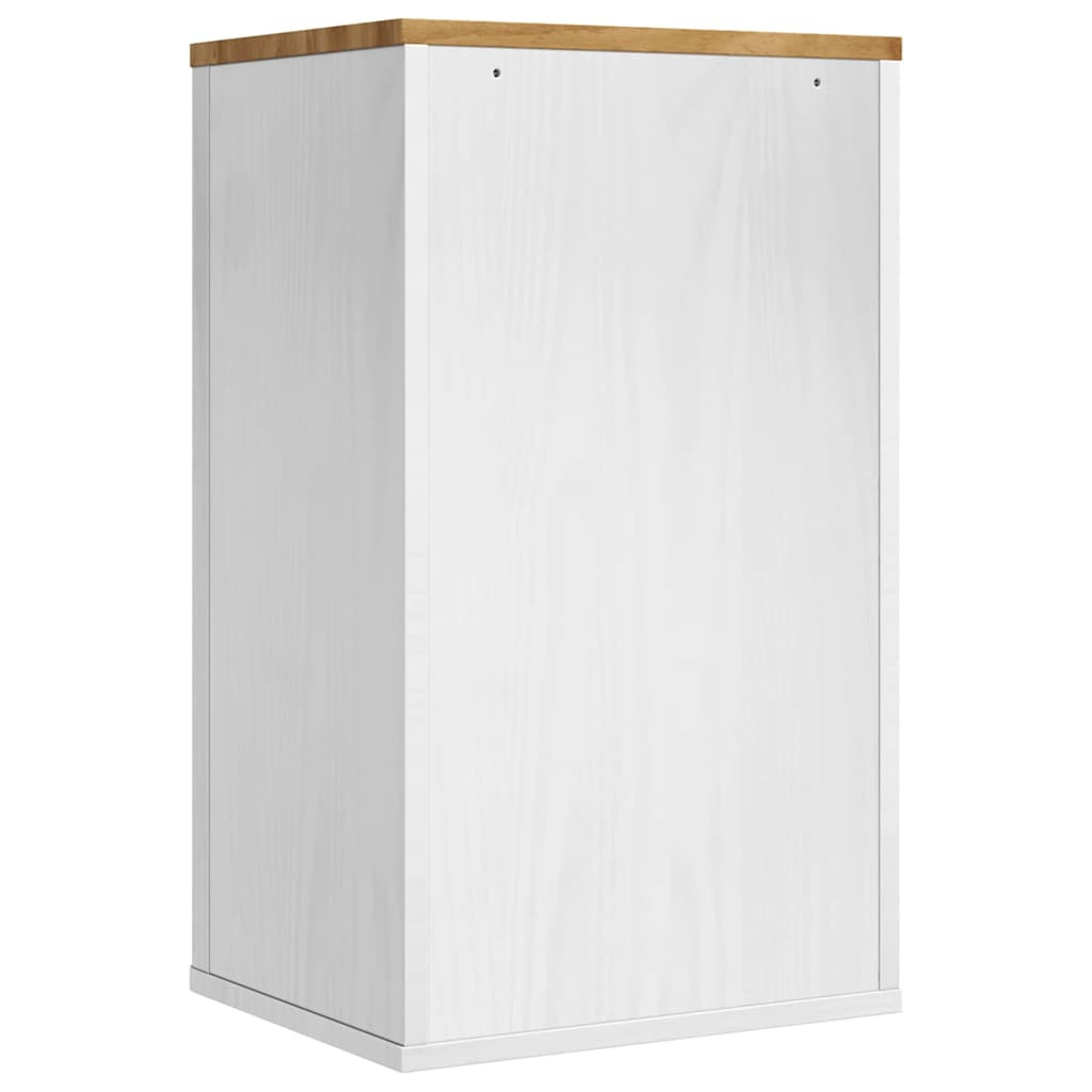 Fürdőszobai faliszekrény Fehér 35 x 30 x 60 cm Tömör fenyőfa