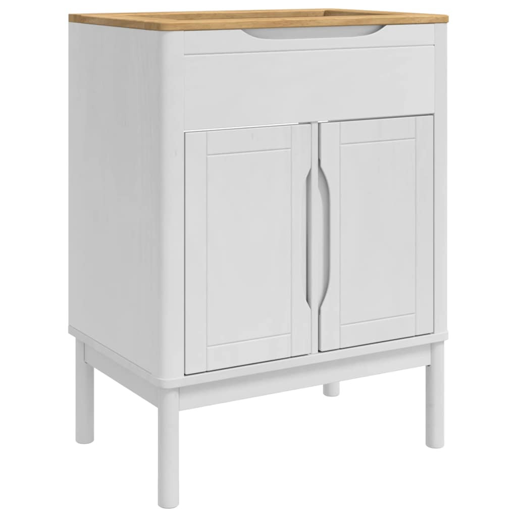 Fürdőszobai mosdószekrény polcokkal FLORO Fehér 60 x 40 x 80 cm