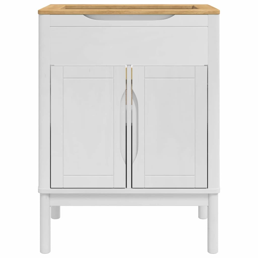 Fürdőszobai mosdószekrény polcokkal FLORO Fehér 60 x 40 x 80 cm