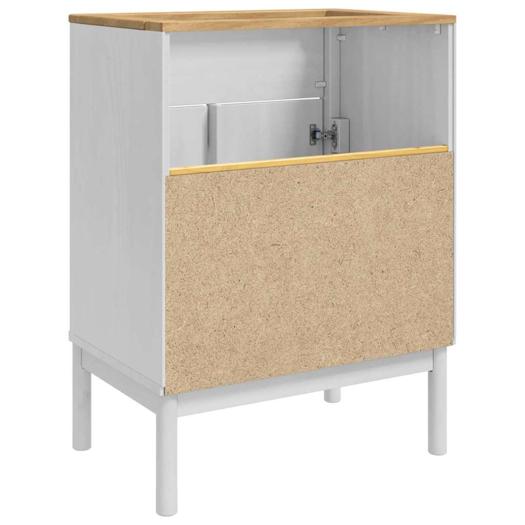 Fürdőszobai mosdószekrény polcokkal FLORO Fehér 60 x 40 x 80 cm
