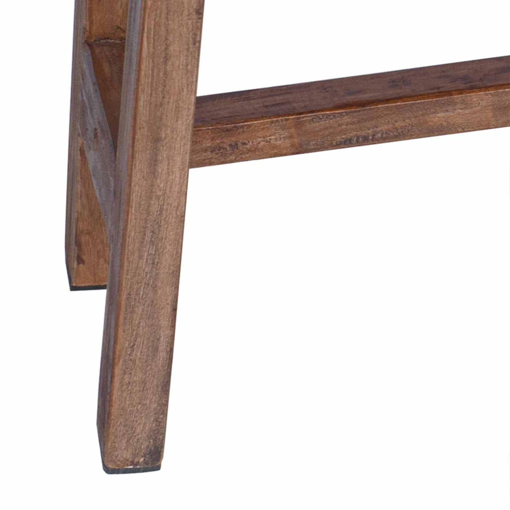 Asztal fiókkal Barna 110 x 30 x 79 cm Tömör Mahagóni Fa