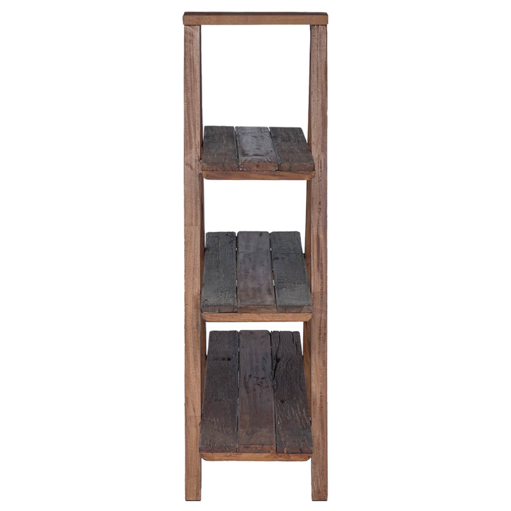 Összecsukható polc polcokkal tárolóval Barna 79.5 x 35 x 112 cm