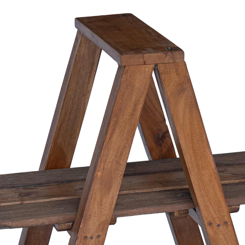Összecsukható polc polcokkal tárolóval Barna 79.5 x 35 x 112 cm