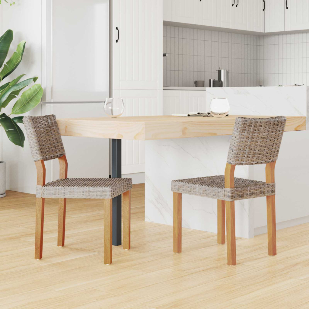 Étkezőszék 2 pcs Kubu Szürke 46 x 55 x 84 cm Kubu rattán