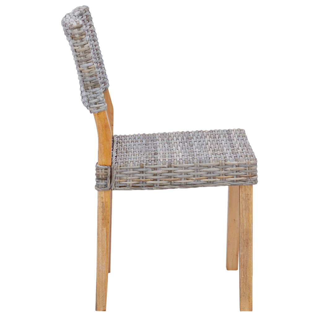 Étkezőszék 2 pcs Kubu Szürke 46 x 55 x 84 cm Kubu rattán
