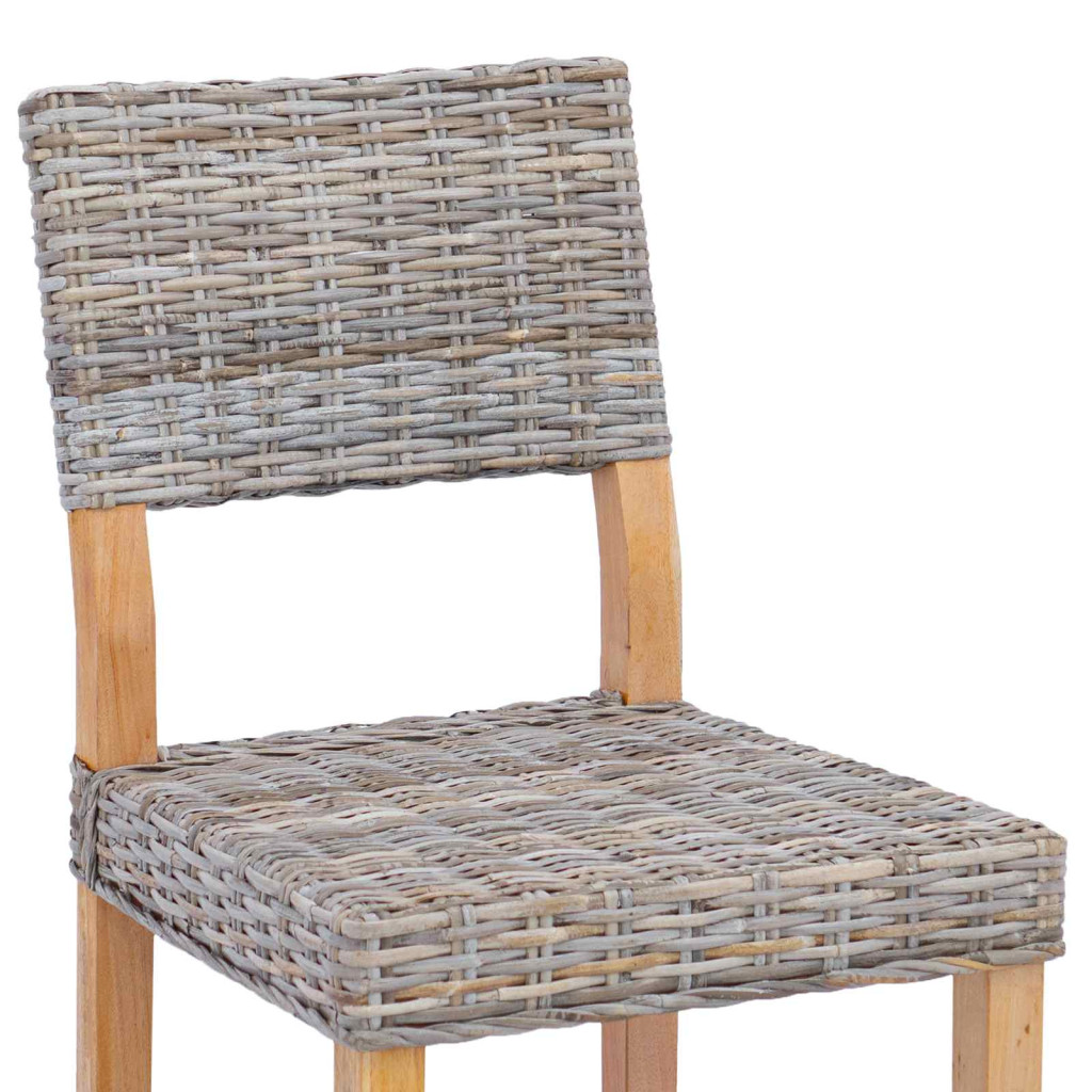 Étkezőszék 2 pcs Kubu Szürke 46 x 55 x 84 cm Kubu rattán