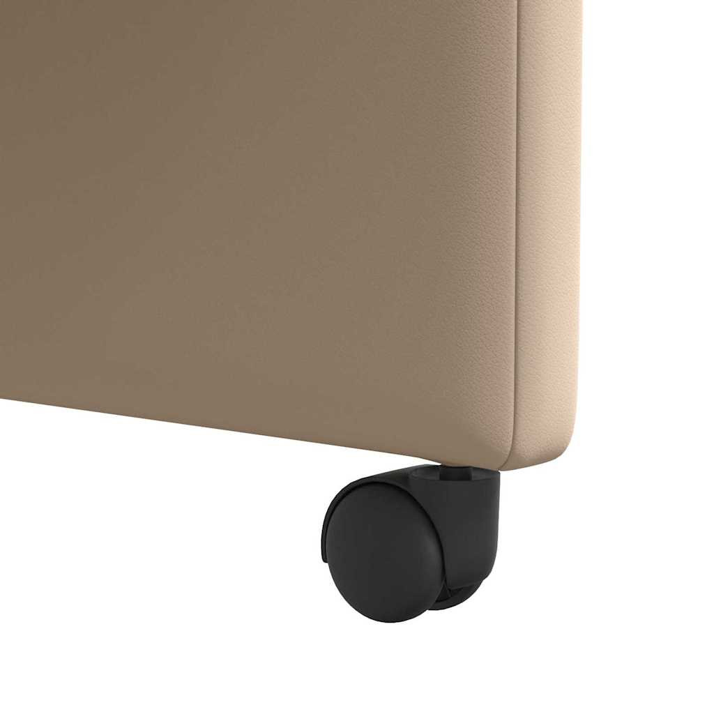 Kerekes Étkező Székek 2 pcs Cappuccino 57 x 66 x 94 cm Műbőr