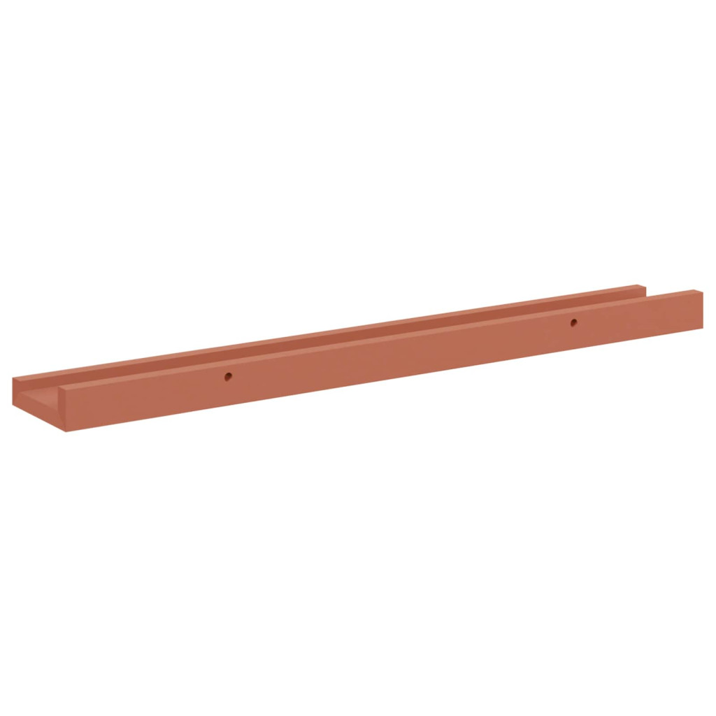 Falpolc polcokkal tárolóval 2 pcs Piros 60 x 9 x 3 cm Faanyag