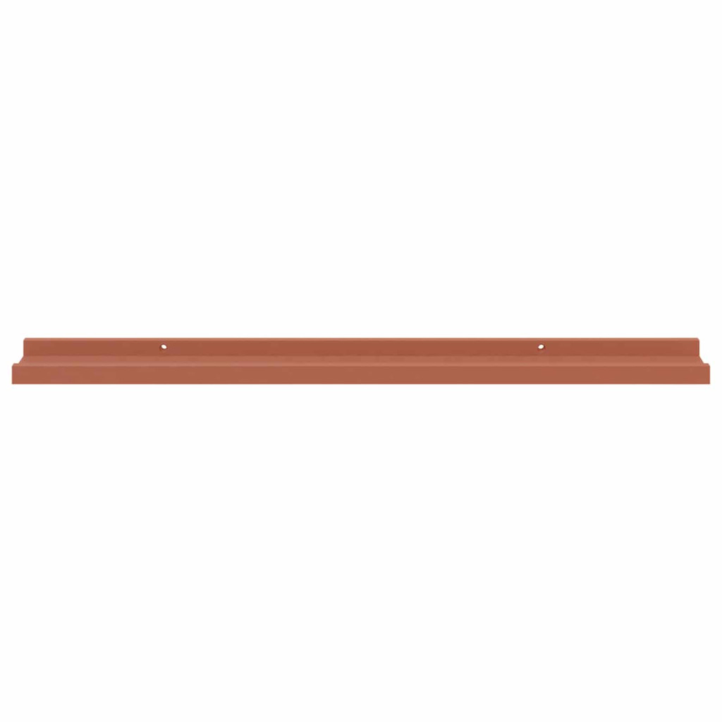 Falpolc polcokkal tárolóval 2 pcs Piros 80 x 9 x 3 cm Faanyag
