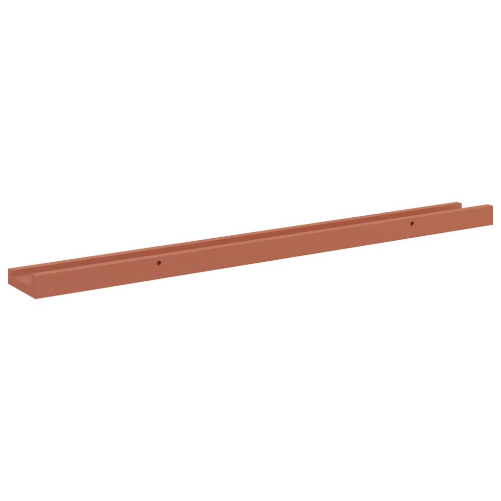 Falpolc polcokkal tárolóval 2 pcs Piros 80 x 9 x 3 cm Faanyag