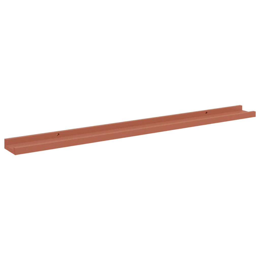 Falpolc polcokkal tárolóval 2 pcs Piros 100 x 9 x 3 cm Faanyag
