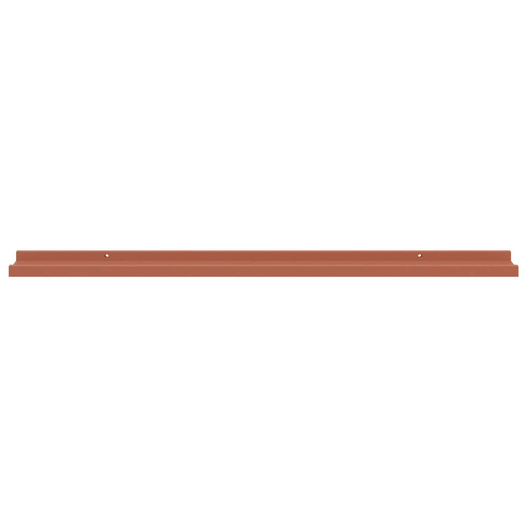Falpolc polcokkal tárolóval 2 pcs Piros 100 x 9 x 3 cm Faanyag
