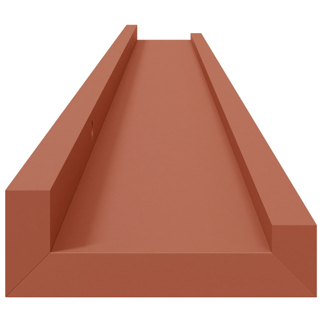Falpolc polcokkal tárolóval 2 pcs Piros 100 x 9 x 3 cm Faanyag